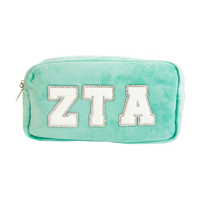 Zeta Chenille Cosmetic Toiletries Pouch