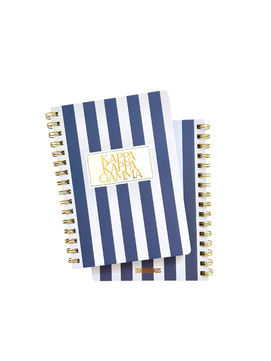 Kappa Stripe Spiral Notebook