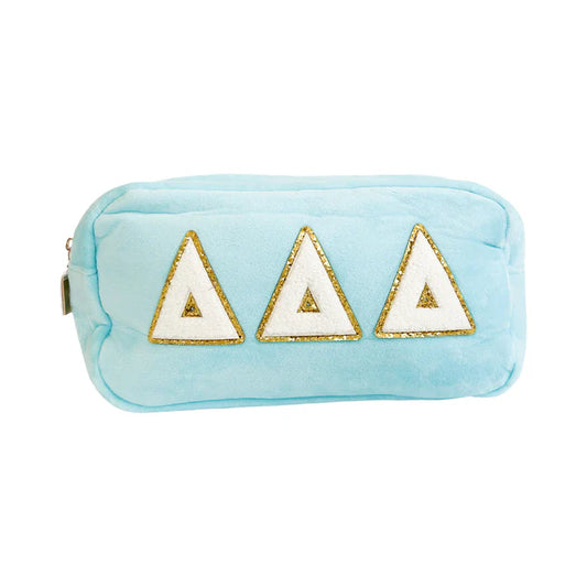 Tri Delta Chenille Cosmetic Bag