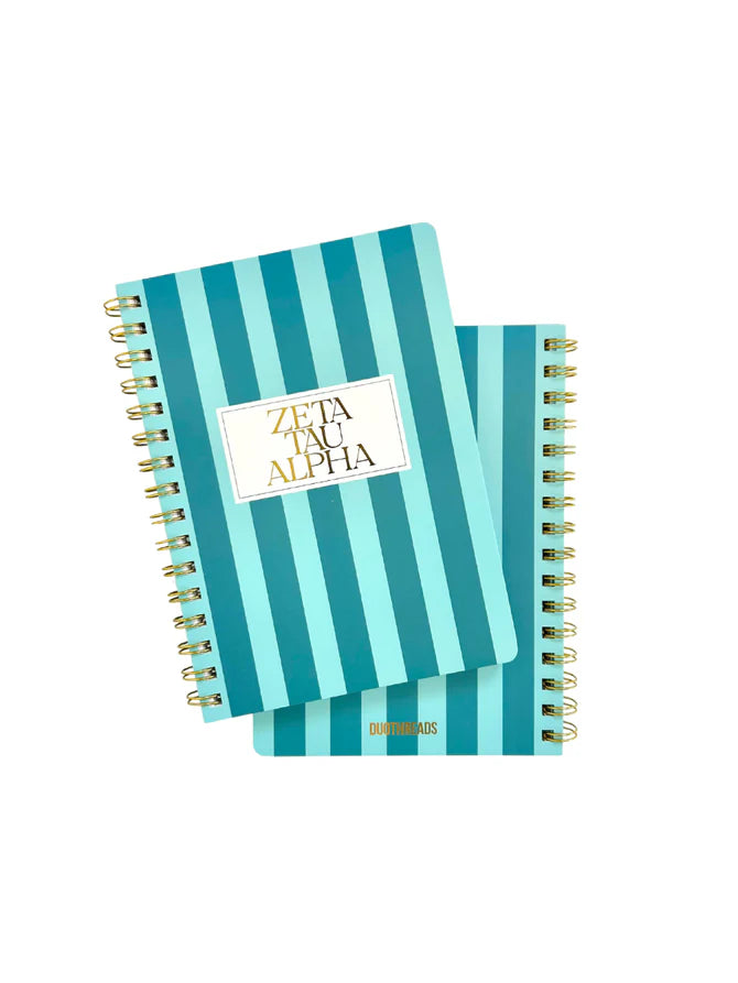 Zeta Stripe Spiral Notebook